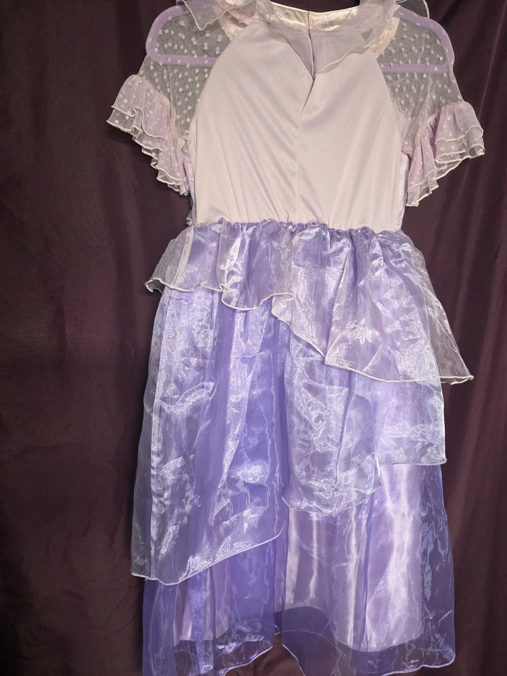 Purple Floral Fairy Kids Costume Dress